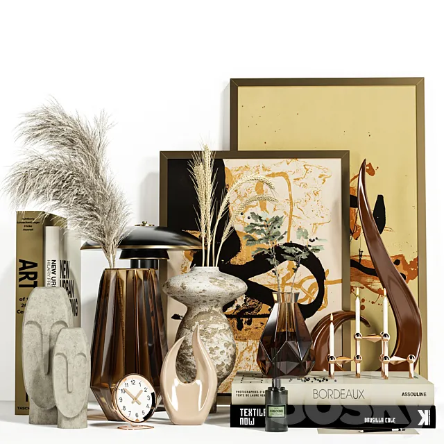 decorative set Vol005 3D Model