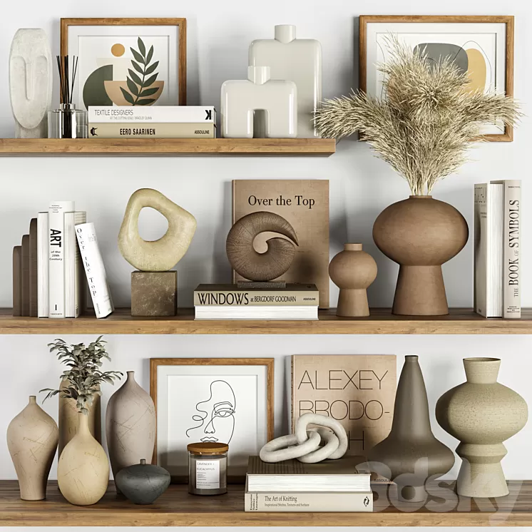 decorative set Vol007 3D Model Free Download