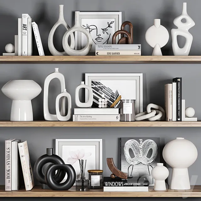 decorative set Vol022( H&M items) 3D Model