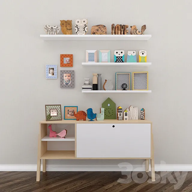 Decorative set VOX 3D Model