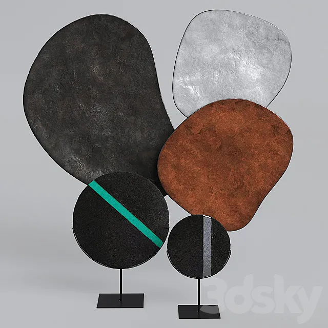 Decorative set West Elm 3D Model Decorative set West Elm 3D Model