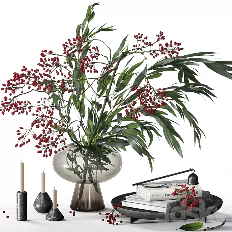 Decorative set with berry bouquet 031 3D Model Free Download Decorative set with berry bouquet 031 3D Model Free Download