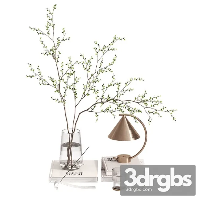 Decorative Set With Branches And Meridian Lamp 3D Model Download Decorative Set With Branches And Meridian Lamp 3D Model Download