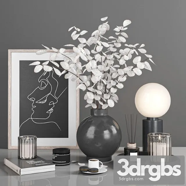 Decorative set with dry flower 8