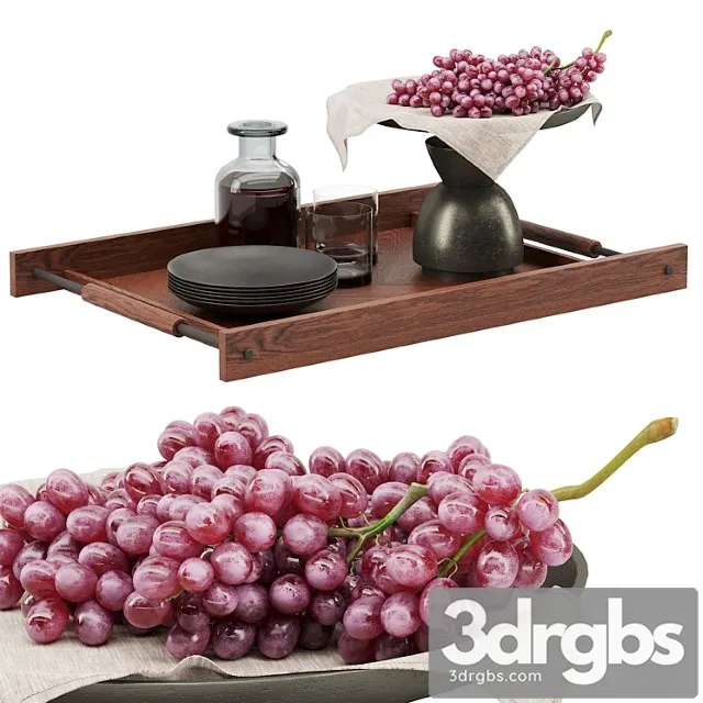 Decorative set with grapes Decorative set with grapes