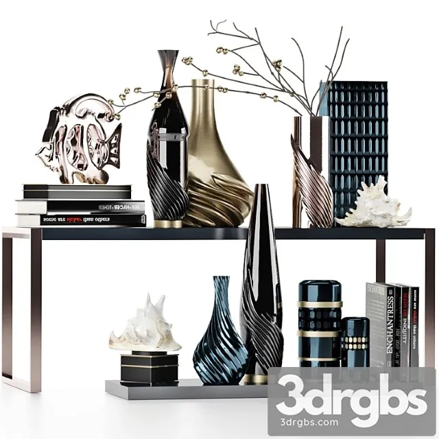 Decorative Set With Shells 3D Model Download Decorative Set With Shells 3D Model Download