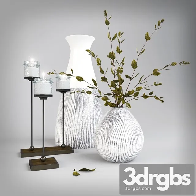 Decorative set with sprigs 3D Model Download Decorative set with sprigs 3D Model Download