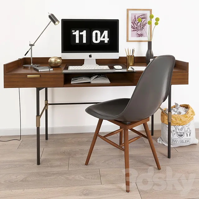 Decorative set – workplace 3D Model