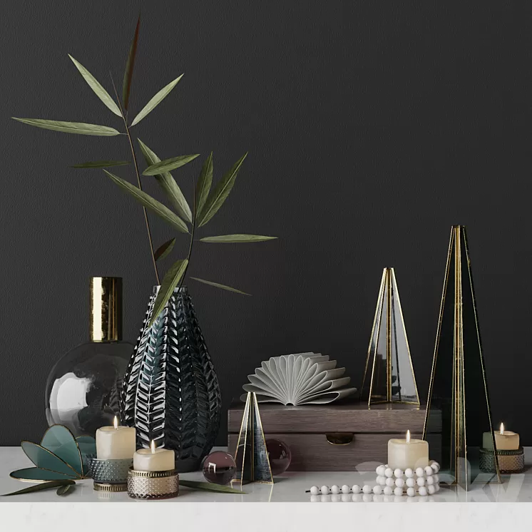 Decorative set Y1 3D Model Decorative set Y1 3D Model