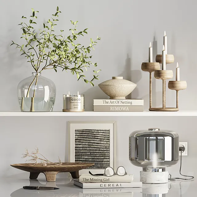 Decorative set034 3D Model