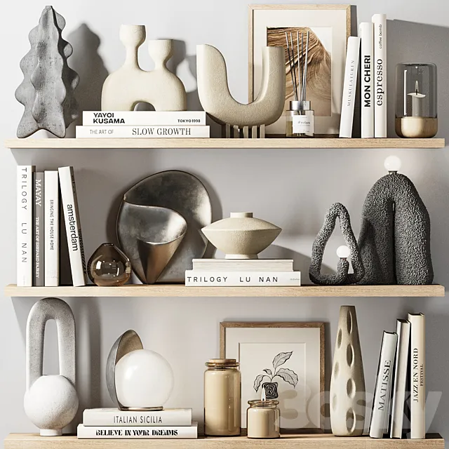 Decorative set053 3D Model Decorative set053 3D Model