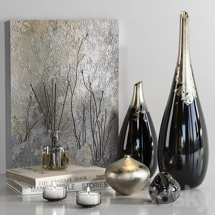 Decorative set09 3D Model Free Download