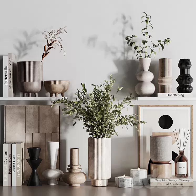 Decorative Set22 3D Model Free Download