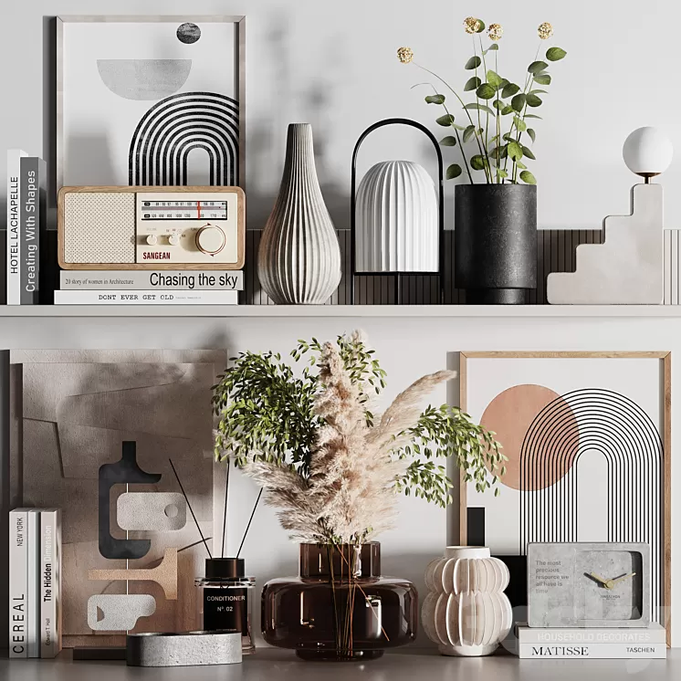 Decorative Set32 3D Model Free Download