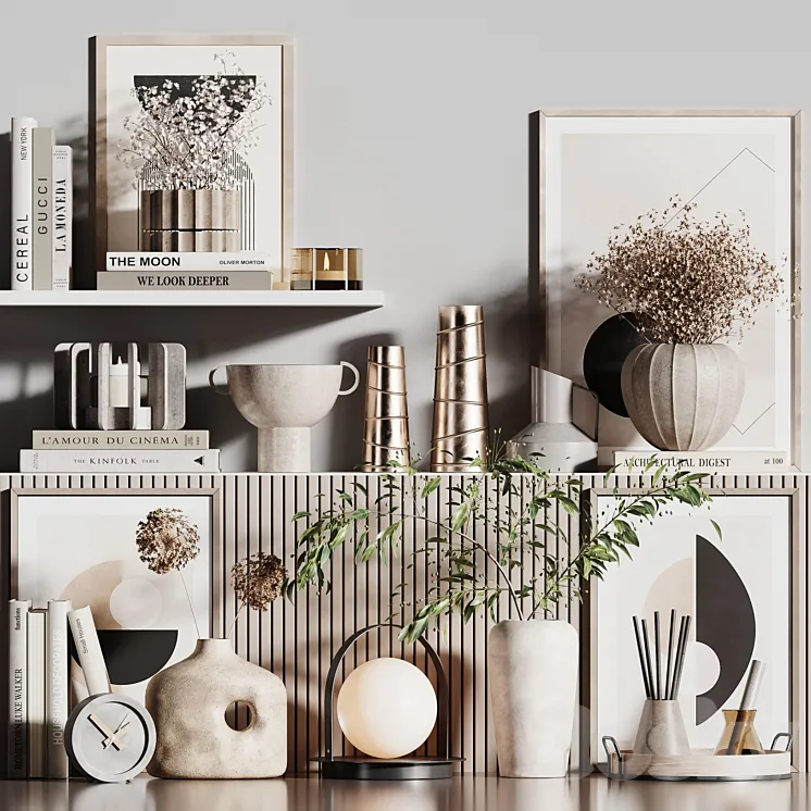 decorative set50 3D Model Free Download