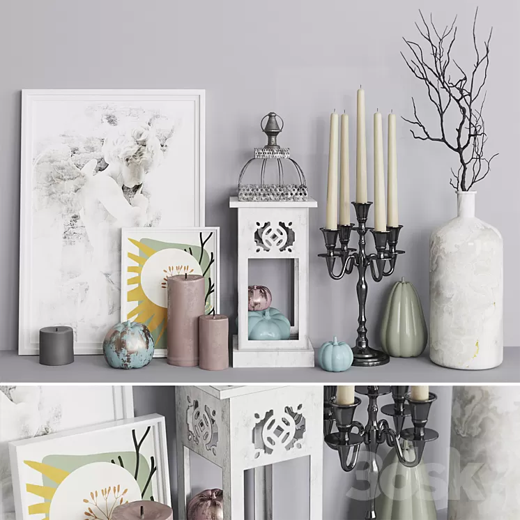 Decorative set_01 3D Model