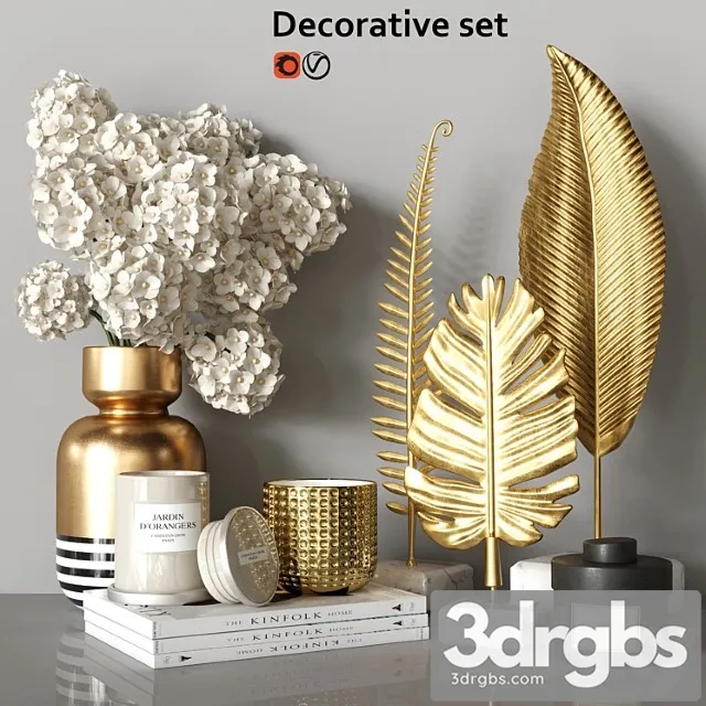 Decorative set_2222 3D Model Download Decorative set_2222 3D Model Download