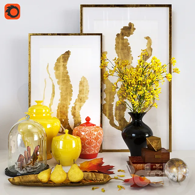 Decorative set_8 3D Model