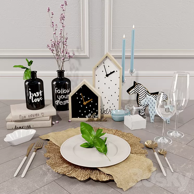 Decorative set_decoraholic_№1 3D Model