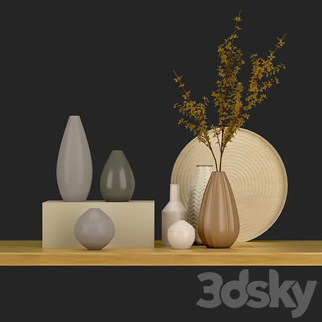 Decorative set_vase 3DModel