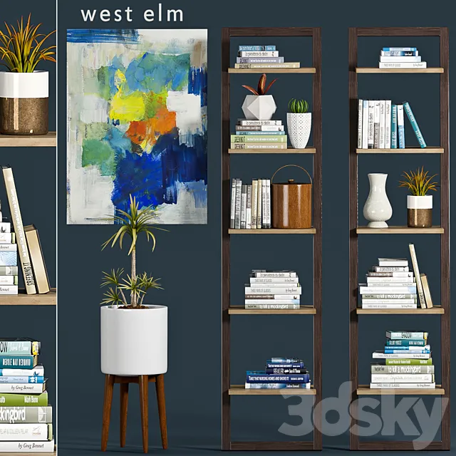 Decorative Shelf -4 3D Model