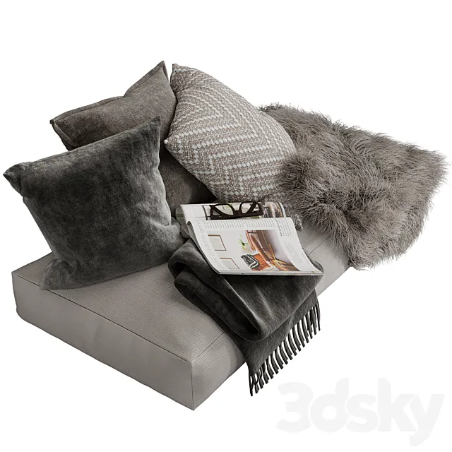 Decorative soft corner for the windowsill 2 3D Model Decorative soft corner for the windowsill 2 3D Model