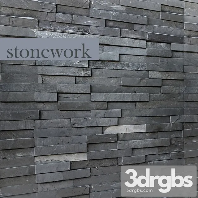 Decorative Stone Wall Decor Wild Black Slate In Loft Style Tiles 3D Model Download Decorative Stone Wall Decor Wild Black Slate In Loft Style Tiles 3D Model Download