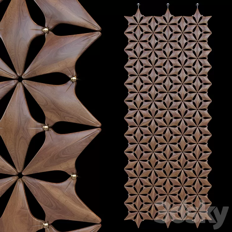 Decorative suspended partition wall Vargov® Design 3D Model Free Download