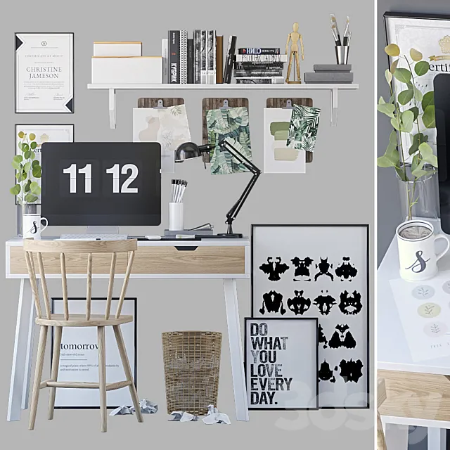 Decorative table 3 3DModel