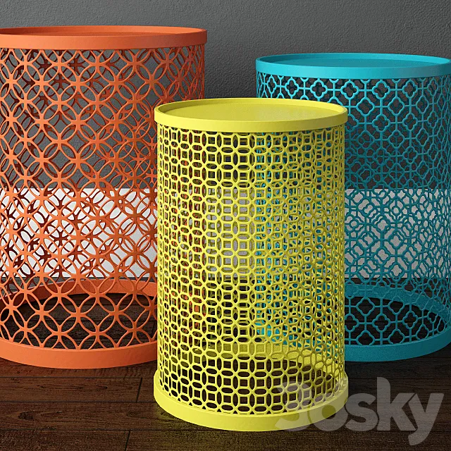 Decorative Table Set 3D Model Decorative Table Set 3D Model