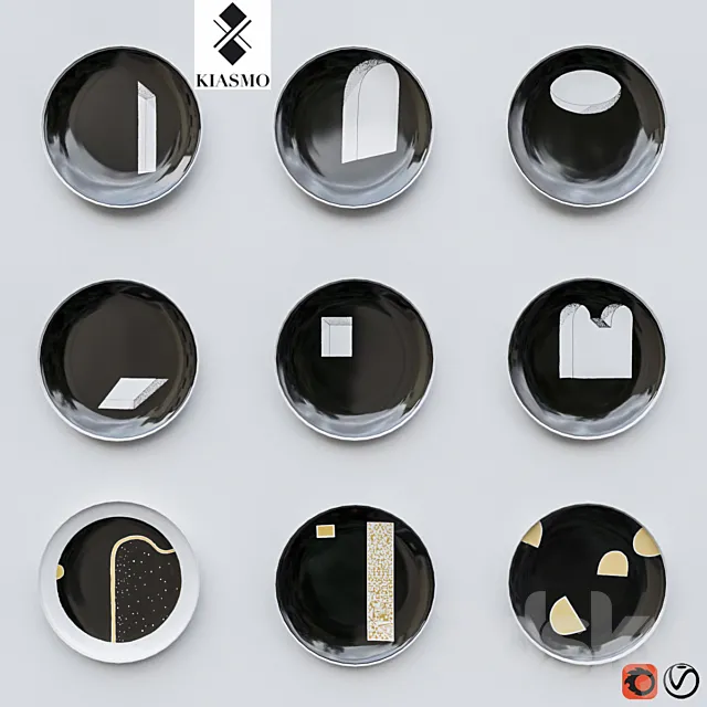 Decorative tarelki_5 3D Model Decorative tarelki_5 3D Model