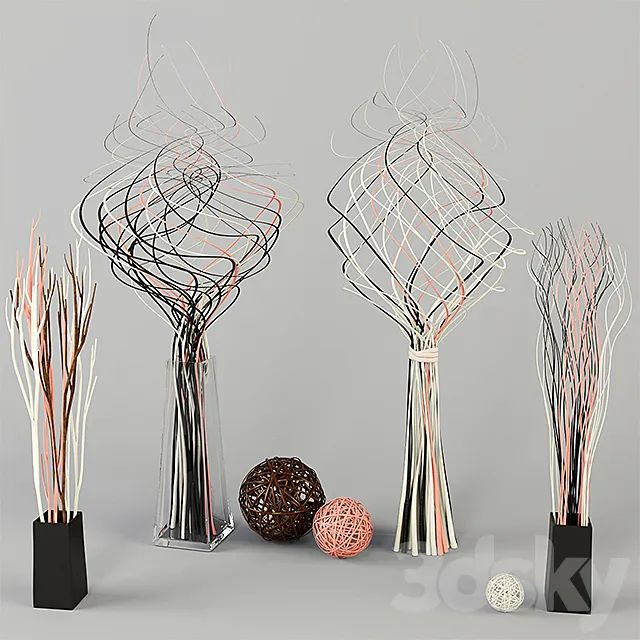 Decorative threads 3DModel Decorative threads 3DModel