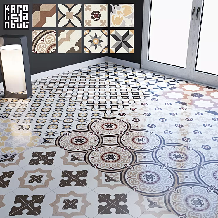 Decorative tile KARO 3D Model