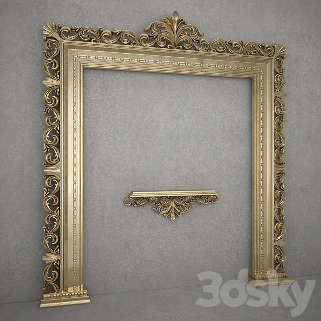 Decorative TV frame 3D Model Decorative TV frame 3D Model