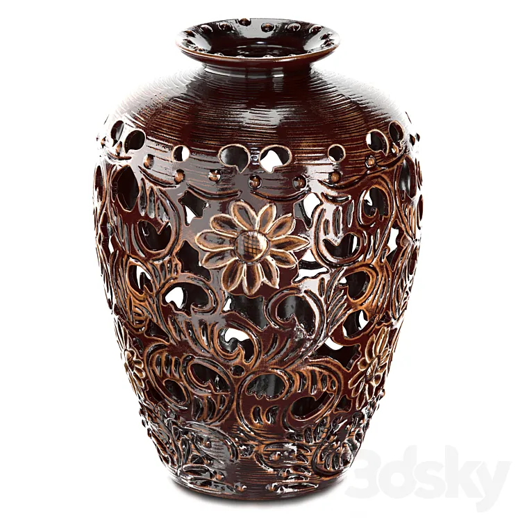 Decorative Vase 3D Model Free Download