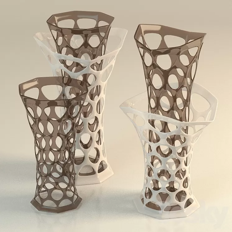 decorative vase in the holes 3D Model