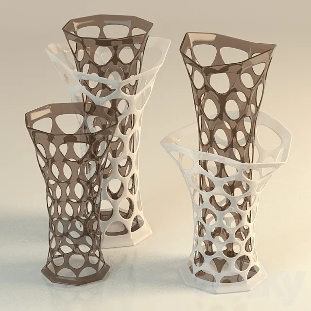 decorative vase in the holes 3DModel