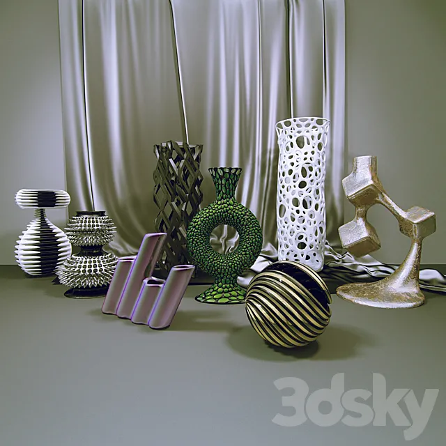 Decorative vases 3D Model