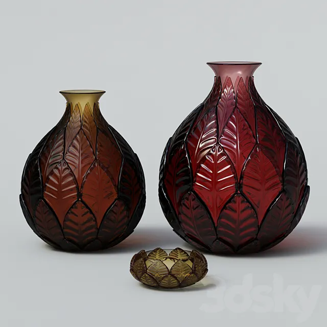 Decorative vases “Autumn Motives” 3D Model