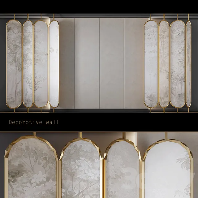 Decorative wall 1 – shirma 3D Model Decorative wall 1 – shirma 3D Model