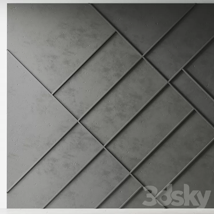 Decorative wall 10 3D Model Free Download