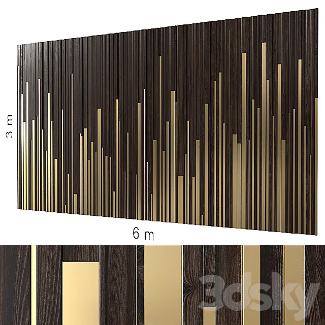 Decorative wall 101. 3D Model Decorative wall 101. 3D Model