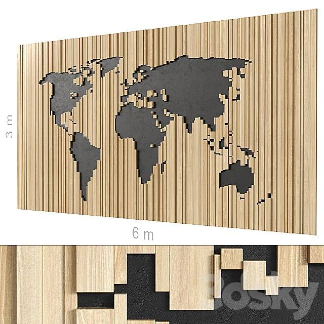 Decorative wall 133. 3DModel Decorative wall 133. 3DModel