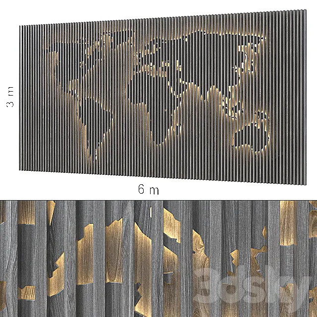 Decorative wall 146. 3D Model Decorative wall 146. 3D Model