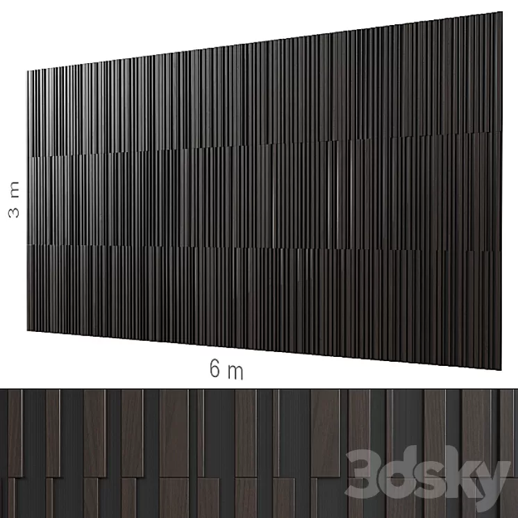 Decorative wall 168. 3D Model