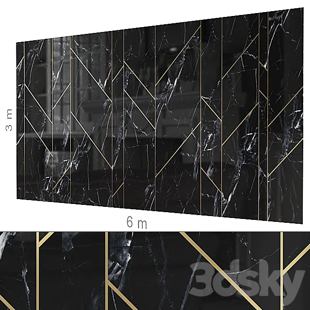 Decorative wall 180. 3D Model Decorative wall 180. 3D Model
