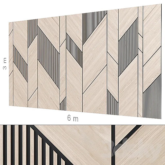 Decorative wall 184. 3D Model Decorative wall 184. 3D Model