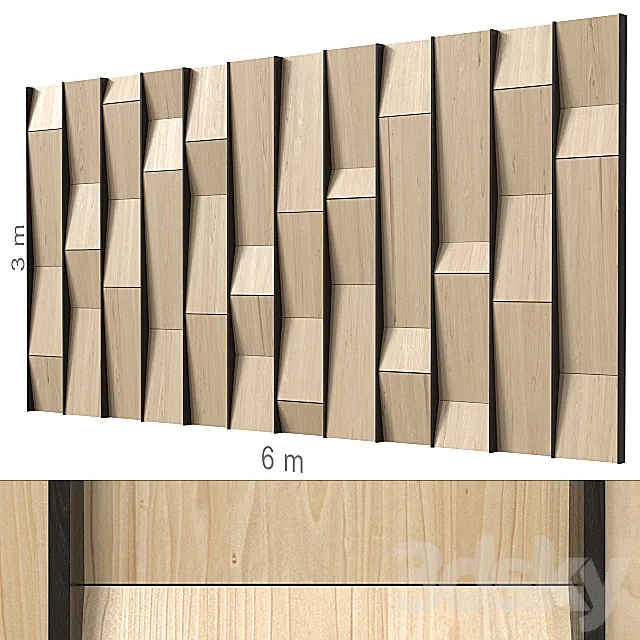 Decorative wall 193. 3D Model Decorative wall 193. 3D Model