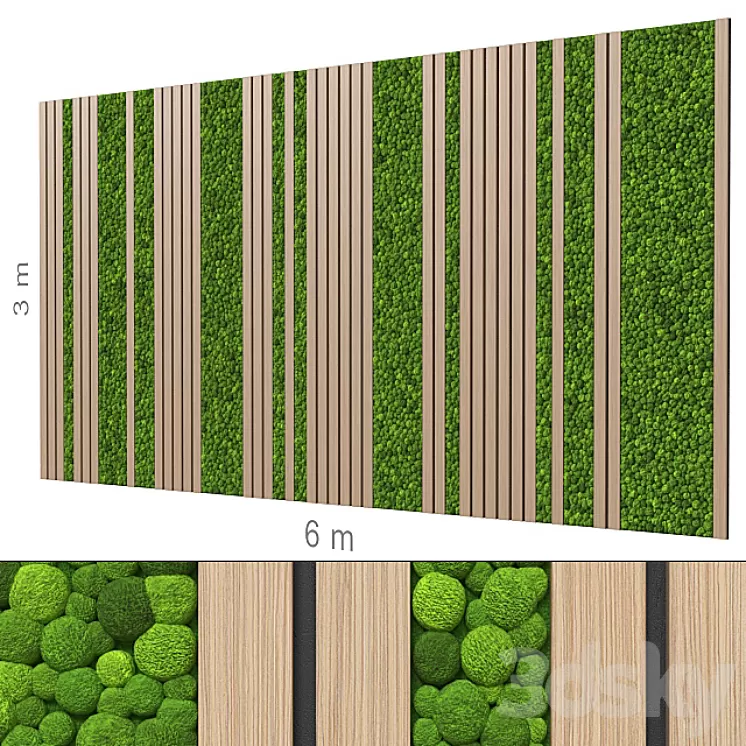 Decorative wall 224. 3D Model