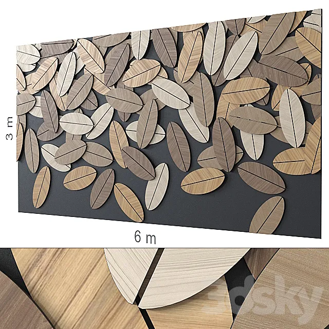 Decorative wall 227. 3D Model Decorative wall 227. 3D Model